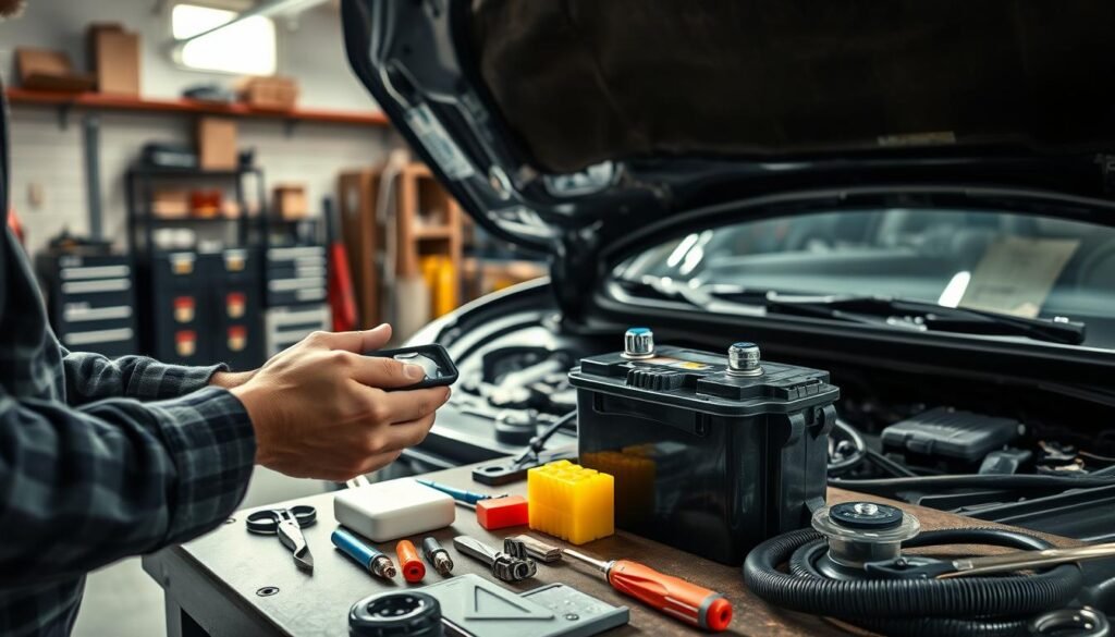 تبديل بطارية السيارة تبديل بطارية السيارة