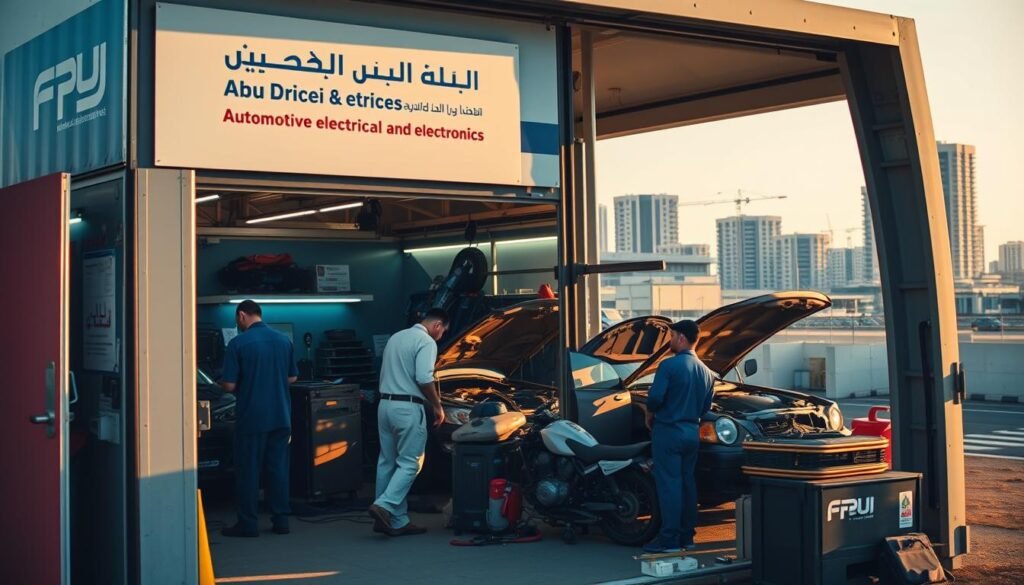 خدمات الكهرباء والإلكترونيات في كراج متنقل ابوظبي خدمات الكهرباء والإلكترونيات في كراج متنقل ابوظبي